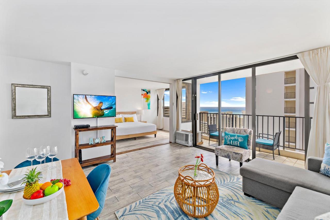 1Br With Great Ocean Views, 1 Block To Waikiki Beach Χονολουλού Εξωτερικό φωτογραφία